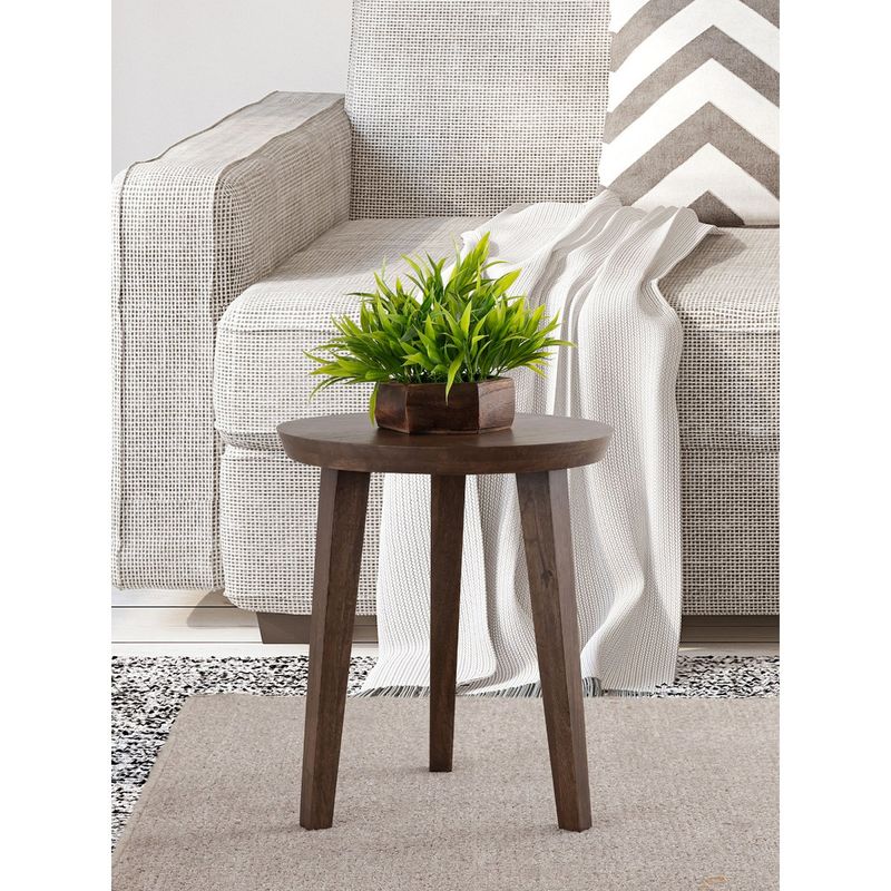 Metalsmith Elegant Brown Wooden Side Table (Small)