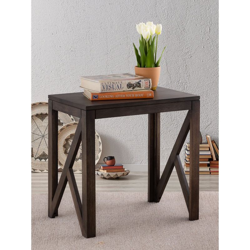 Metalsmith Elegant Grey Wooden Side Table (Small)