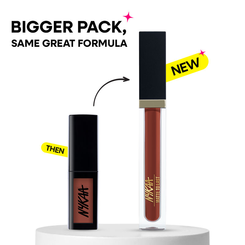 Nykaa Matte To Last ! Transferproof Liquid Lipstick - Chai -18