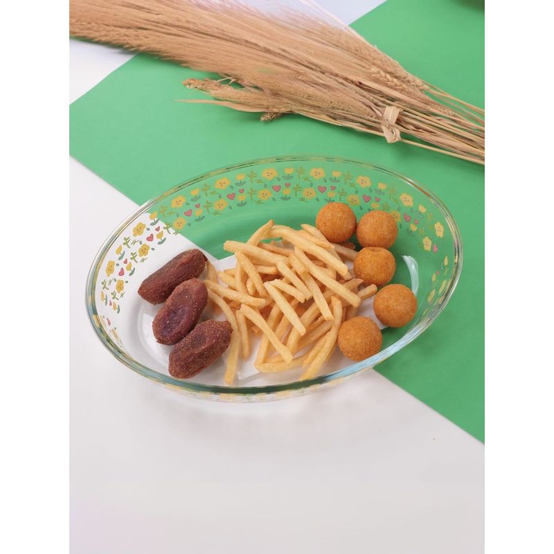 The Better Home Borosilicate Printed Bake Dish Oval (700ml)