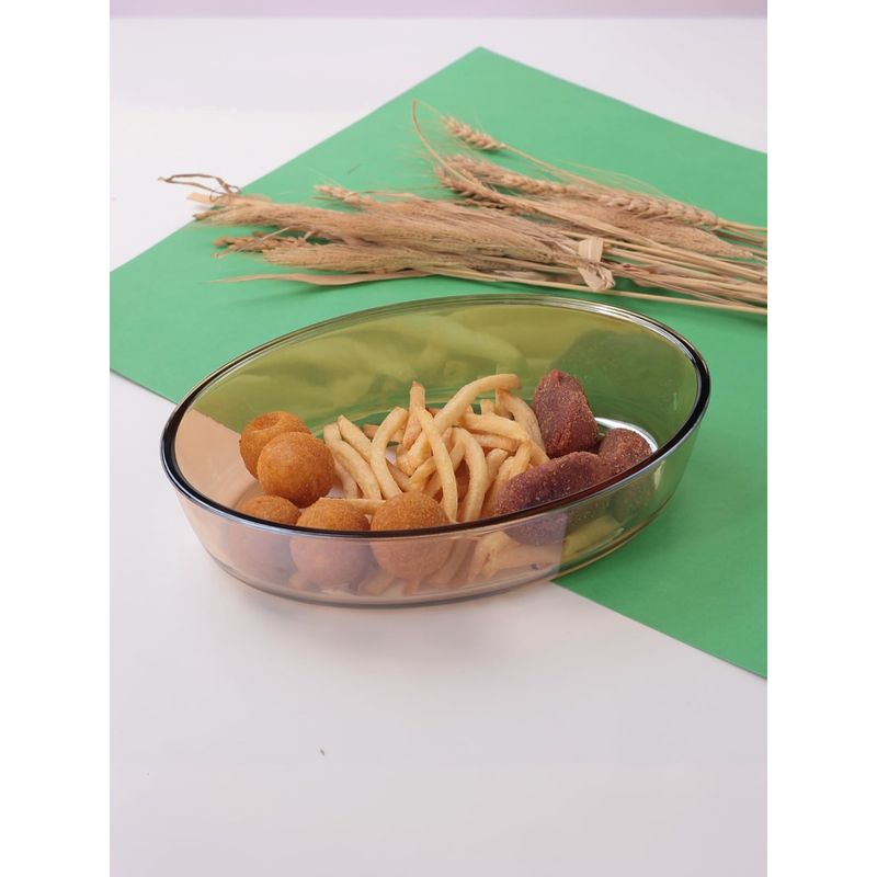 The Better Home Borosilicate Baking Dish Oval Amber (2.4L)