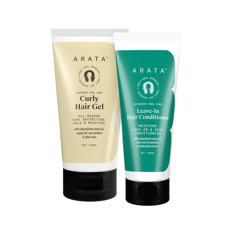 Arata Advanced Curl Care Duo LeaveIn Conditioner & Advanced Hair Curly
