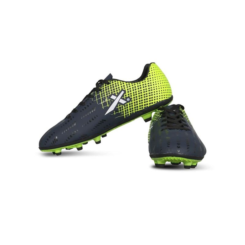 Vector X Royale Football Shoes for Men - Navy - Green (UK 10)