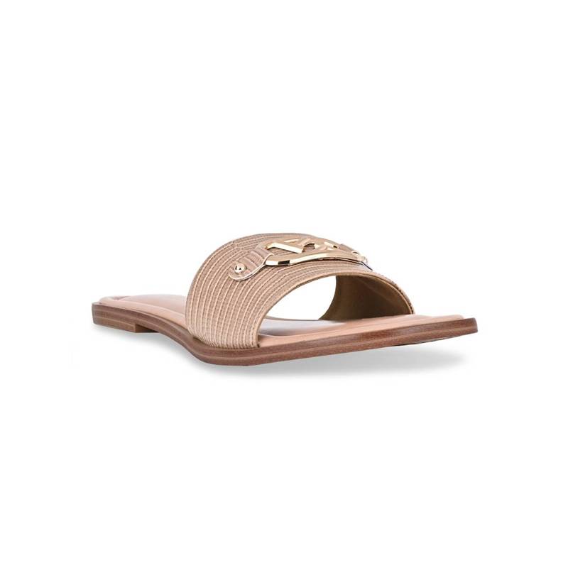 ROCIA Nude Women Textured Buckled Flats (EURO 36)