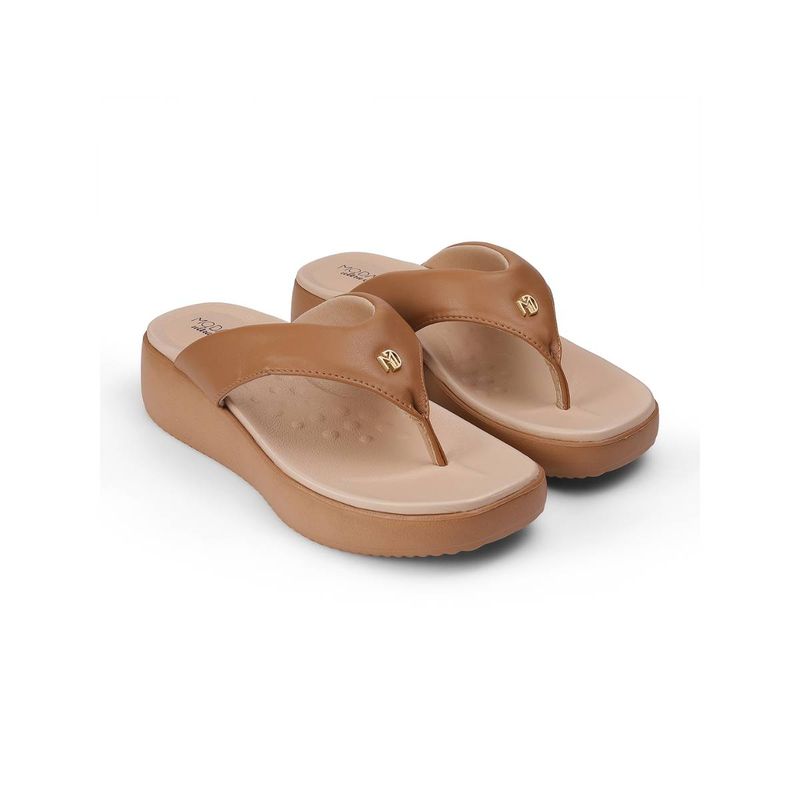 MODARE Camel Brown Sandals for Women (EURO 36)