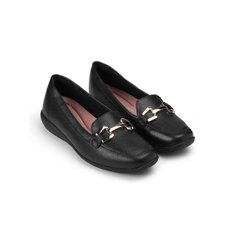MODARE Black Loafers for Women (EURO 39)