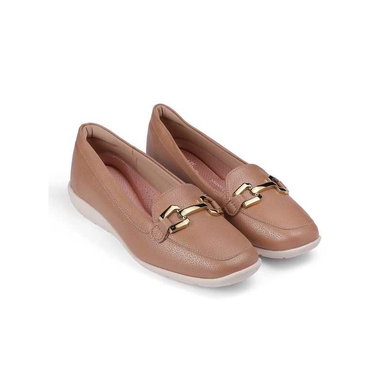 MODARE Nude Loafers for Women (EURO 40)