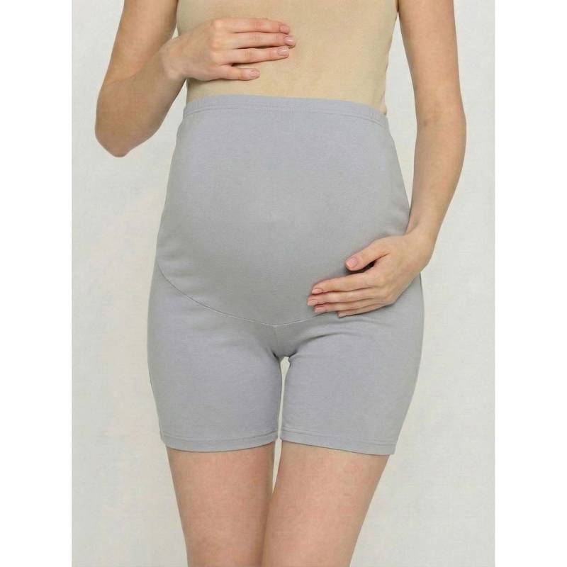 Evamomies Hight Waist Maternity Shorts-Grey (2XL)