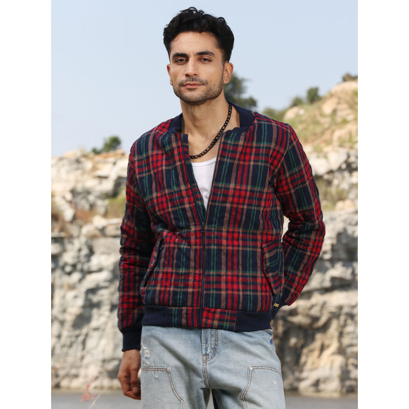 Plaid bomber jacket mens hotsell