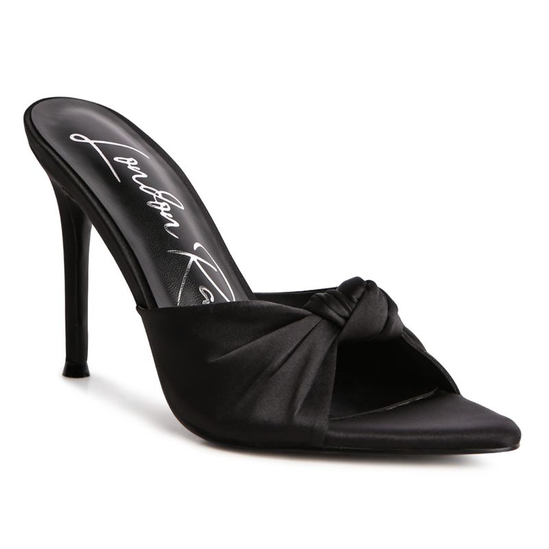 London Rag Solid Black Heels: Buy London Rag Solid Black Heels Online ...