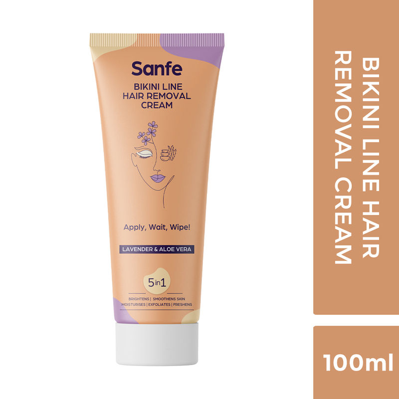 Sanfe Bikini Line Hair Removal Cream With Spatula: Buy ...