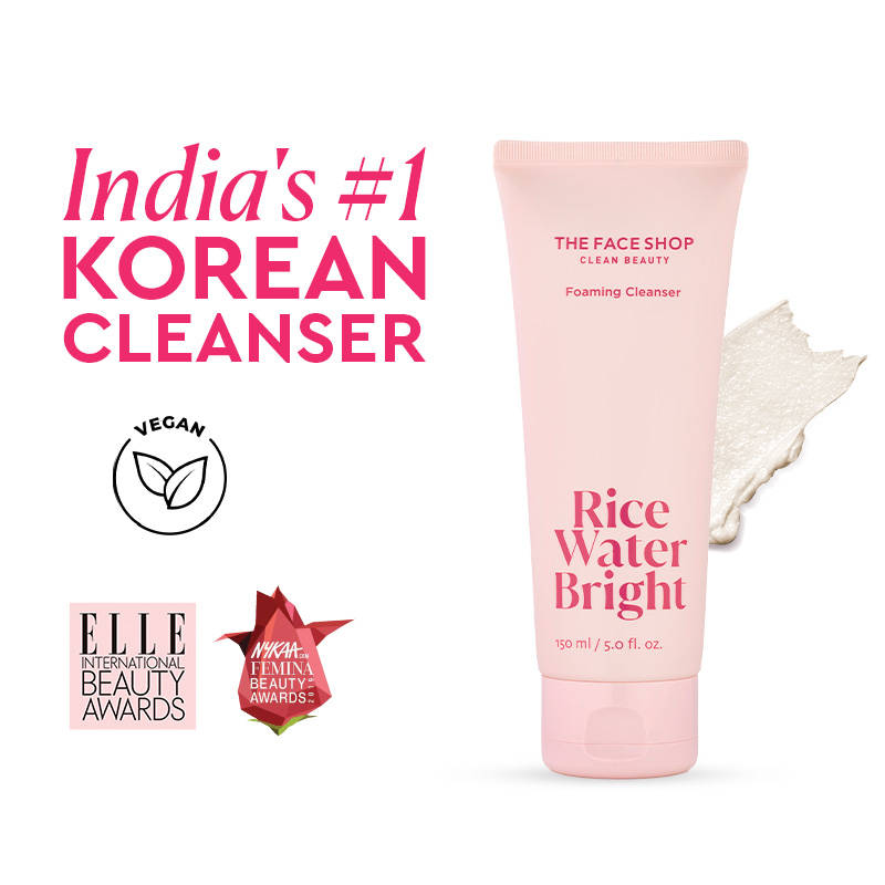 The Face Shop Rice Water Bright Korean Foaming Cleanser