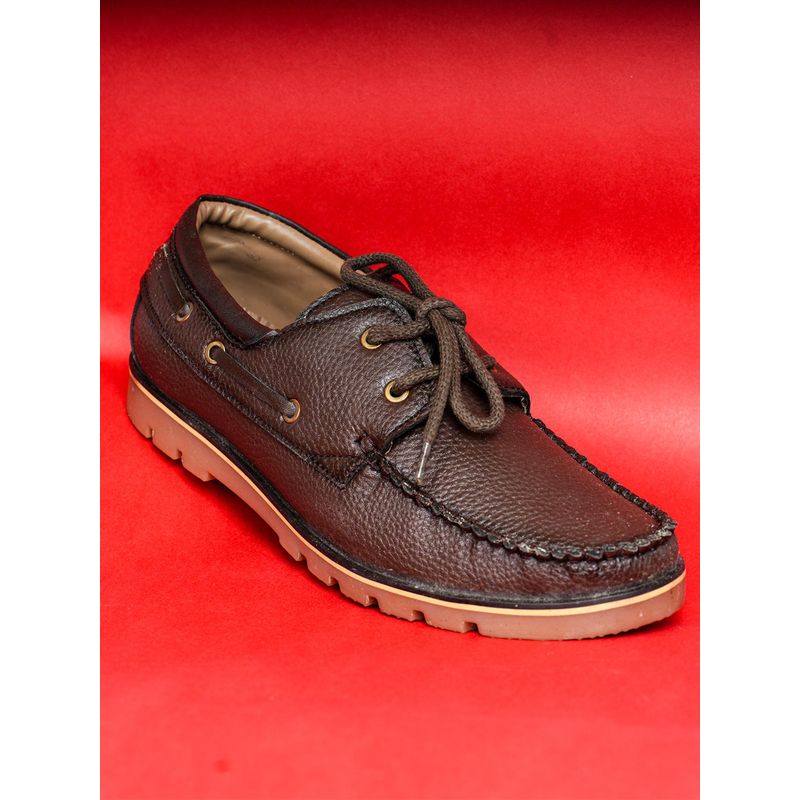 BUCKAROO Xiomar Premium Vegan Leather Brown Casual Shoes for Men (UK 9)