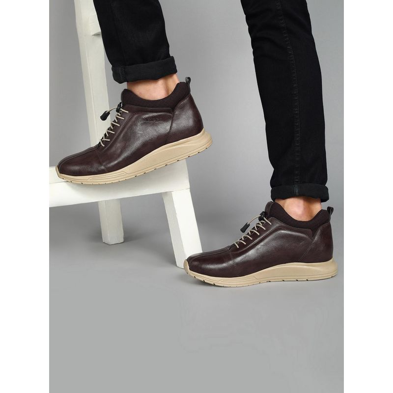 BUCKAROO Zeki Solid Brown Leather Casual Boots (UK 10)