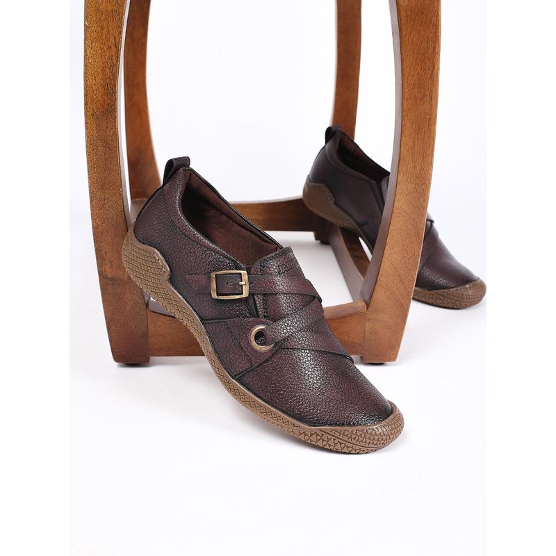 BUCKAROO Jaripeo HARTE Vegan Brown Casual Shoes for Men (UK 8)