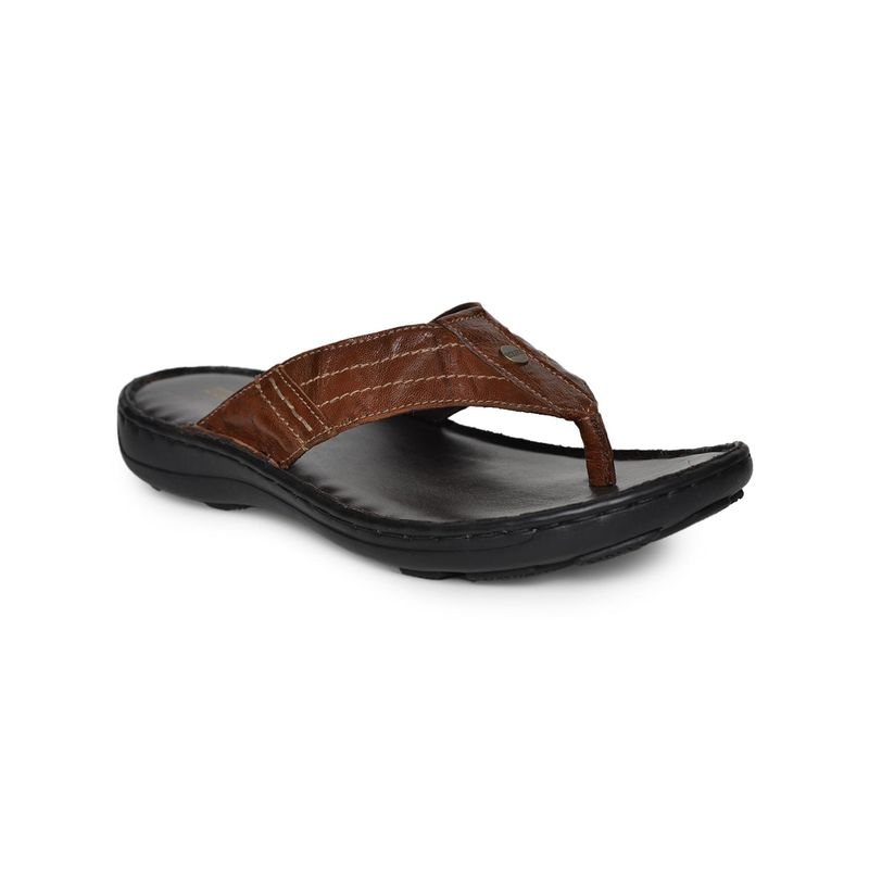 Buckaroo Junak Full Grain Natural Leather Casual Chappal for Mens (UK 9)
