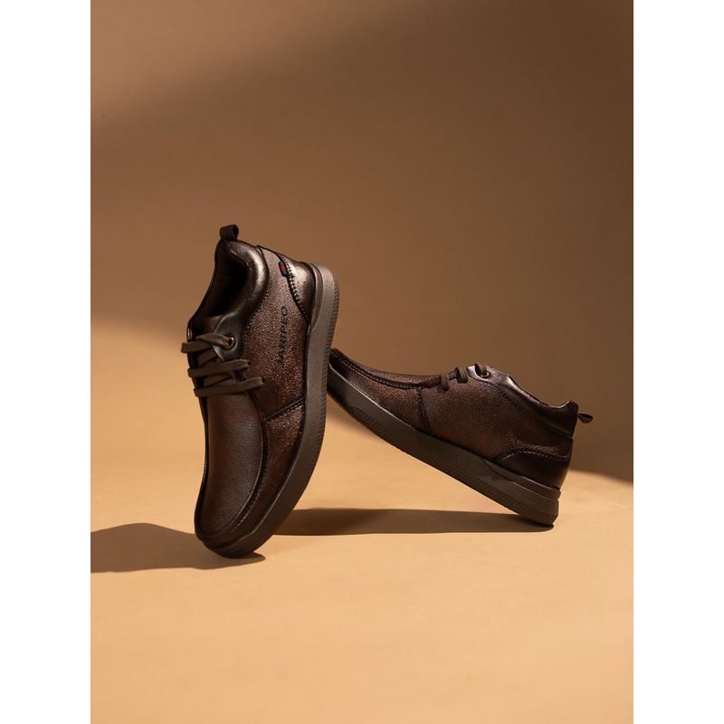 BUCKAROO Men Brown Orso Vegan Leather Derbies (UK 8)