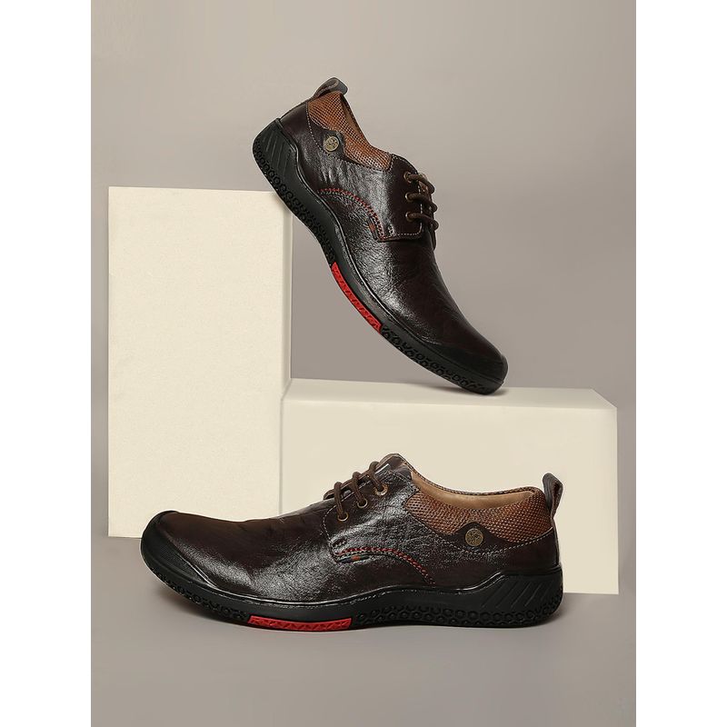 BUCKAROO Lmar New Genuine Leather Derbies for Men (EURO 42)