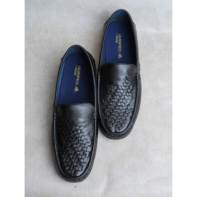 Jaripeo by BUCKAROO Hamel Vegan Leather Black Men Loafers (EURO 40)