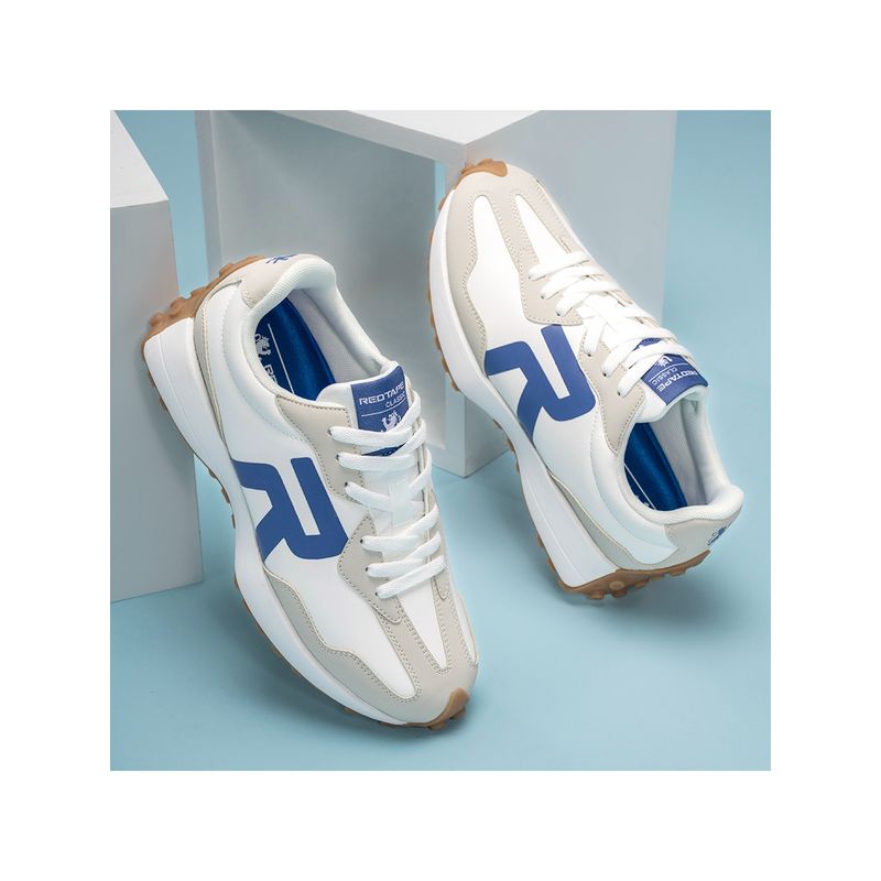 Red Tape Men Colorblocked White Lifestyle Casual Sneakers (UK 8)
