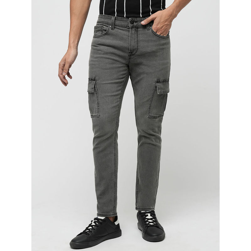 Jack & Jones Grey Slim Fit Stretch Jeans (30)