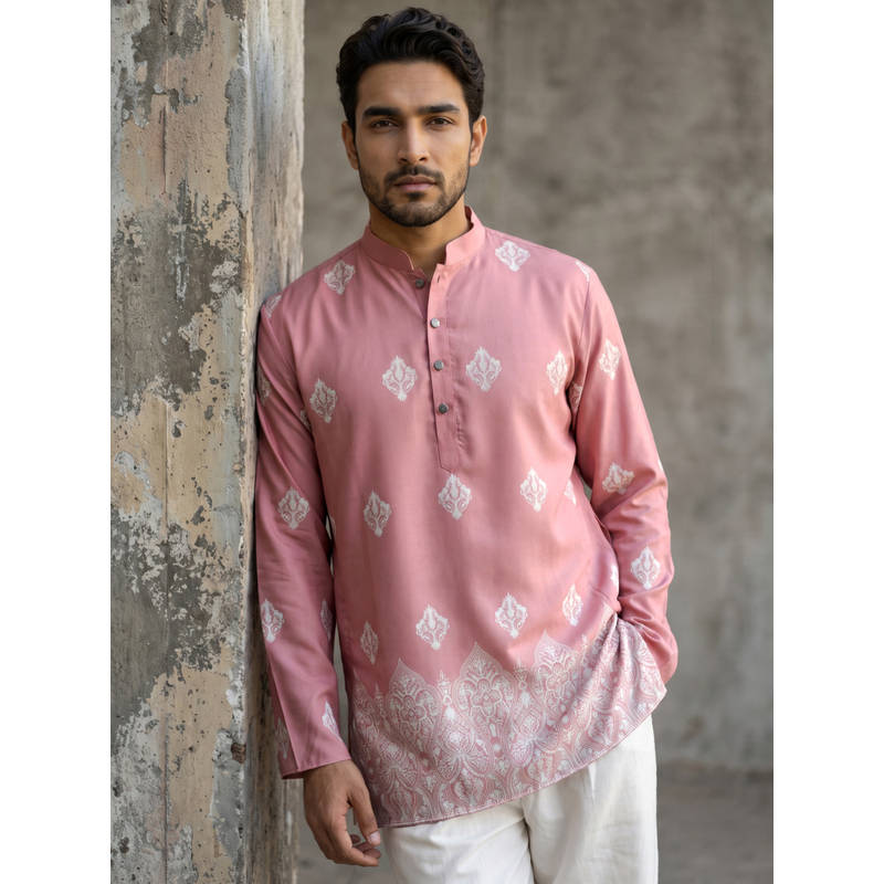 Jompers Cotton Blend Ethnic Printed Kurta (XL)
