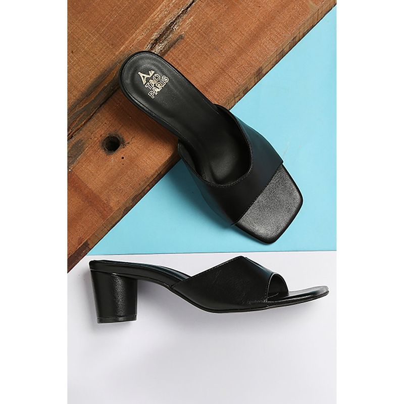 Tao Paris Solid Clara Black Heels (UK 4)