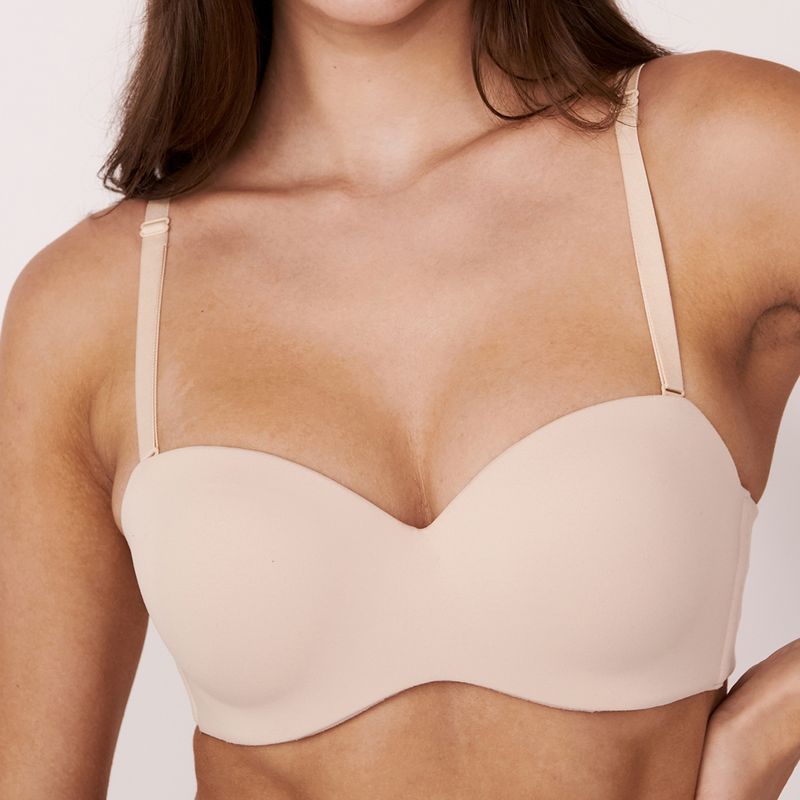 La Vie En Rose Lightly Lined Memory Foam Strapless Bra (36B)