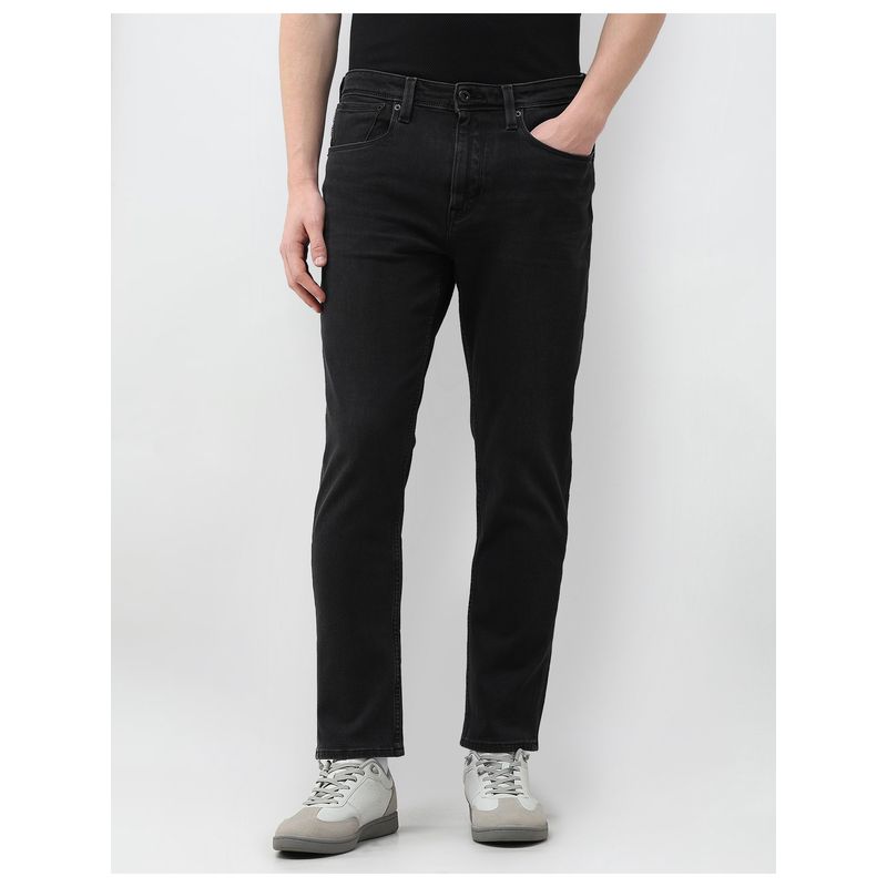 U.S. Polo Assn. Denim Co. Men Cole Comfort Cropped Fit Black Jeans (30)