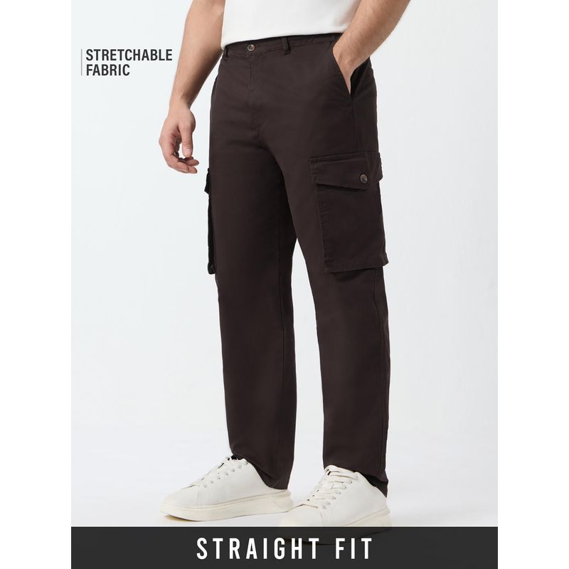 The Souled Store Espresso Brown Men Cargo (32)