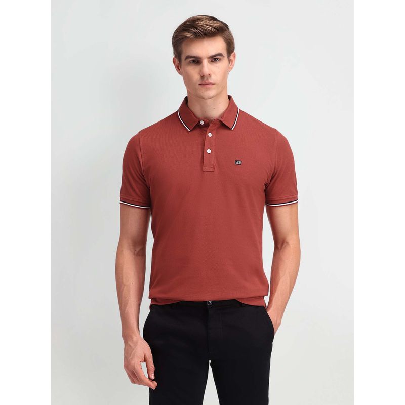 Arrow Sports Men Solid Regular Fit Polo Shirt (XL)