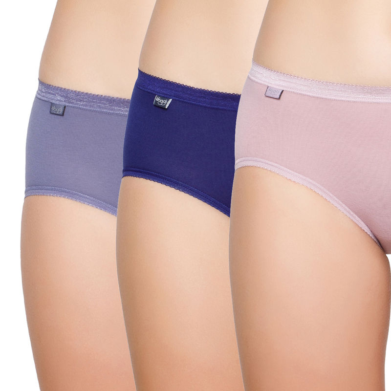 Sloggi Women Ultra Soft Basic H Midi Brief - Pack of 3 (2XL) (2XL)