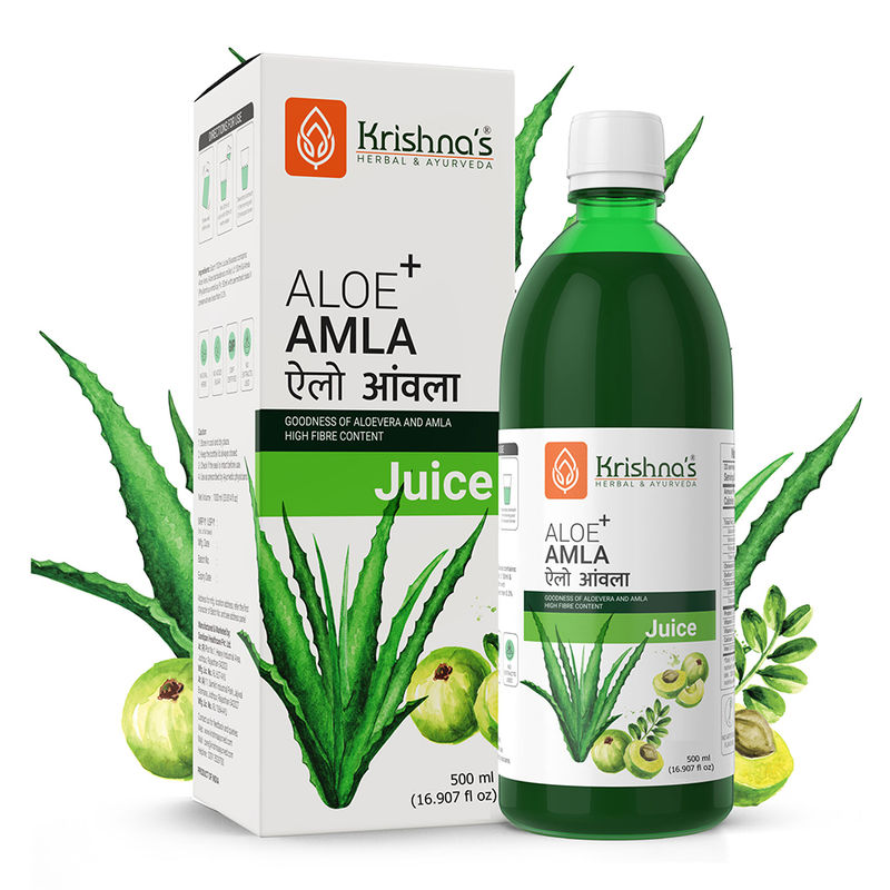Krishna's Herbal & Ayurveda Aloe - Amla Mix Juice
