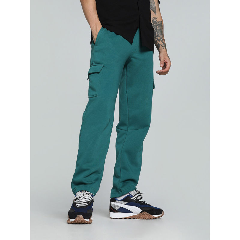 Puma Classics Drip Cargo Men's Green Knitted Pant (S)