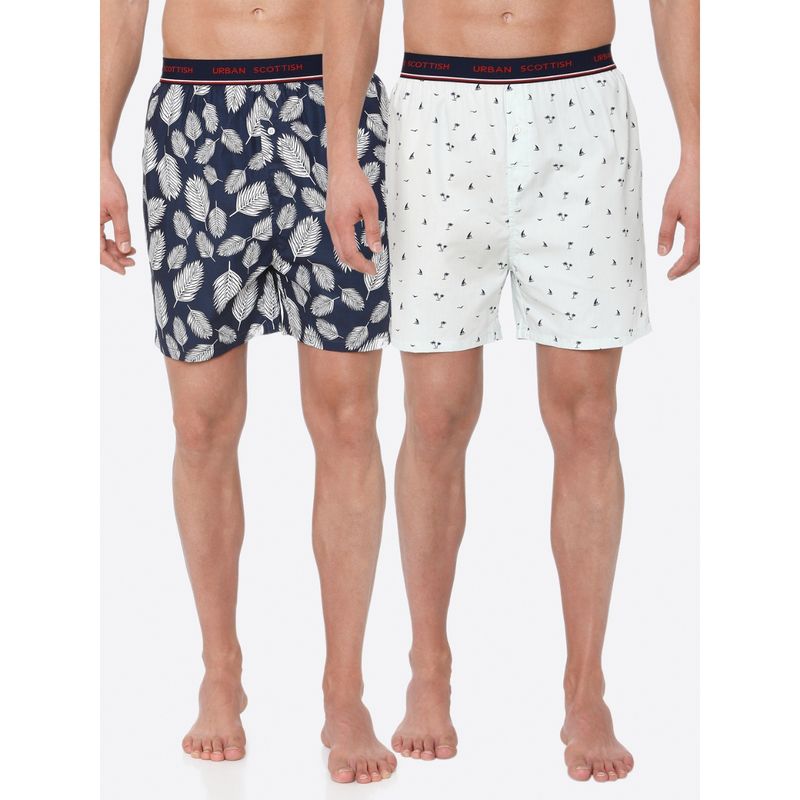 Urban Scottish Mens Printed Pure Cotton Boxer (S)