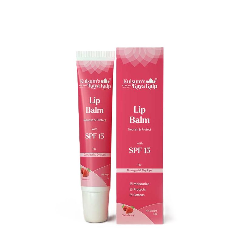 Kulsum's Kaya Kalp Lip Balm With SPF 15 - Strawberry