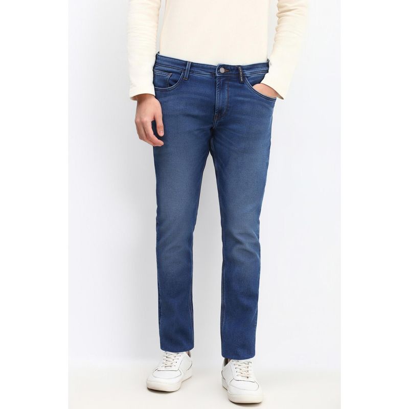 Allen Solly Men Blue Slim Fit Light Wash Jeans (32)