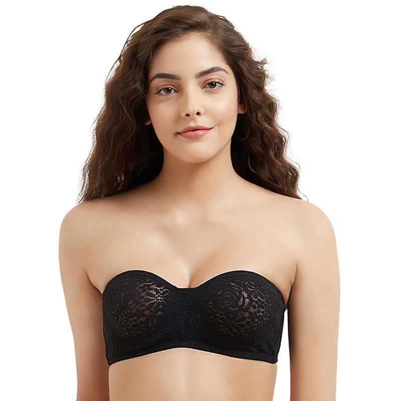 Wacoal Halo Lace Non-Padded Wired 3/4Th Cup Lace Everyday Comfort Bra - Black (32DD)