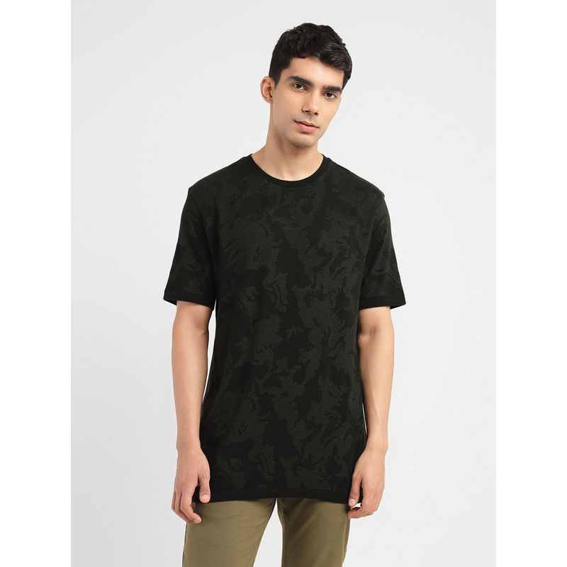 Levi's Men Green Camo Slim Fit T-Shirt (S)