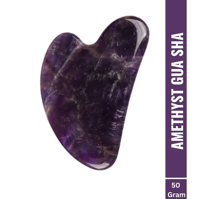 OROSSENTIALS Amethyst Gua Sha Stone Face Massager 150g