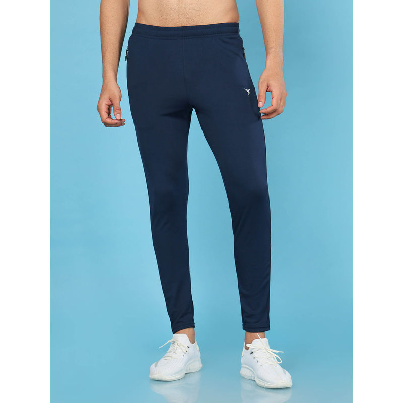 Technosport Men Teal Solid Slim Fit Sports Trackpant With Techno Dry (M)