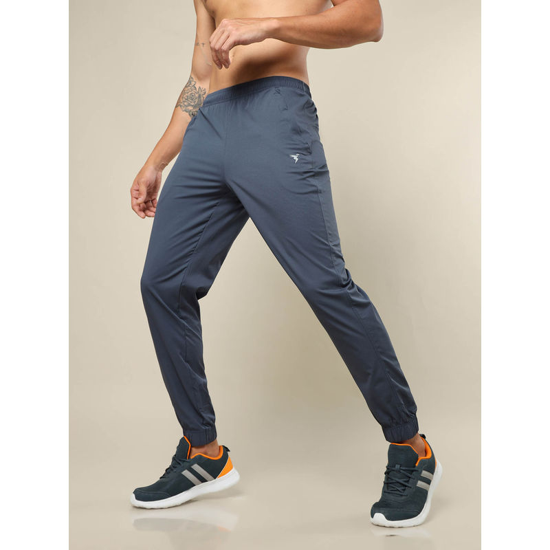 Technosport Men Grey Solid Relax Fit Sports Joggers With Technolite (M)