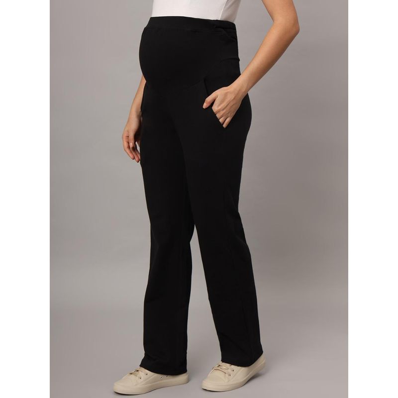 Mamma Presto High Waist Maternity Trousers Black (32)