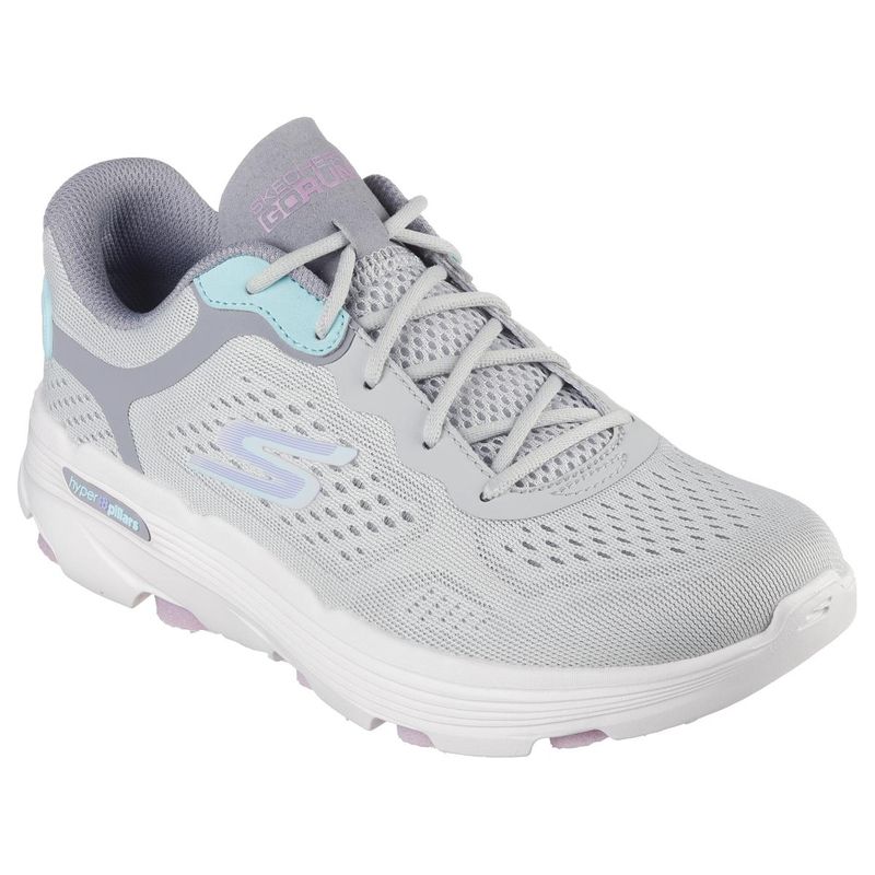 SKECHERS Women Go Run 7.0 Escape Grey Lavender Running Shoes (UK 4)
