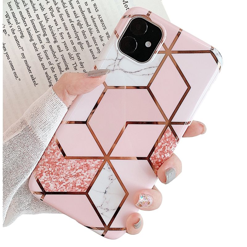 MVYNO Beautiful Cover for iPhone 12 & 12 Pro (Bling Pink)