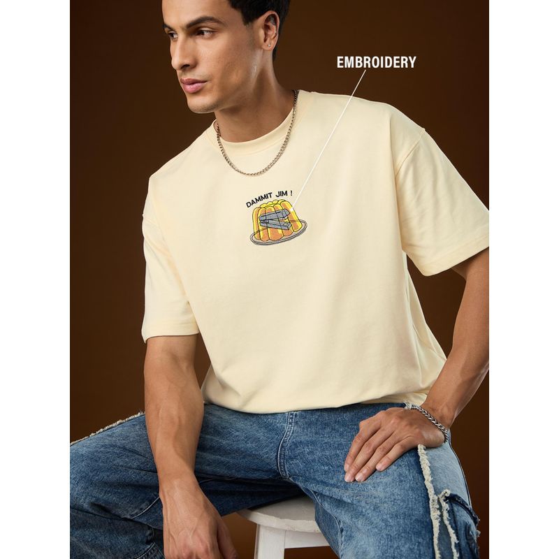 The Souled Store Official The Office: Damn It Jim Men Oversized T-Shirt (2XL)