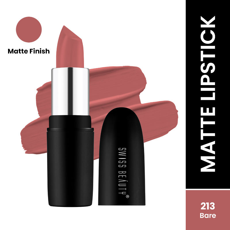 Swiss Beauty Pure Matte Lipstick - 213 Bare