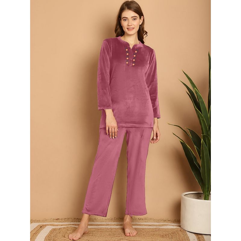 Aerowarm Women Night Suit Mauve (M)