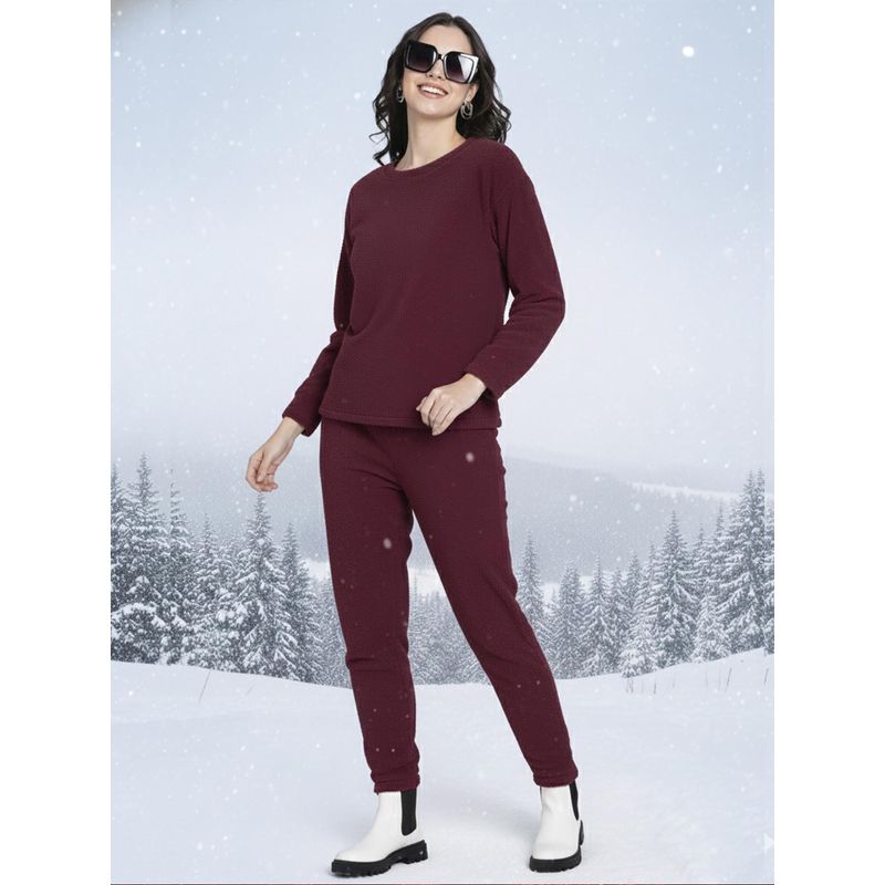Aerowarm Women Night Suit Maroon (S)