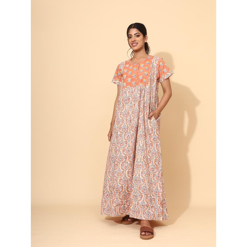 YELLOW BLOOM Citrus Mist Nightdress (M)